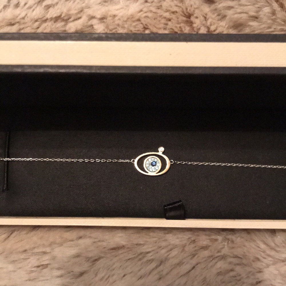 Evil eye London links bracelet